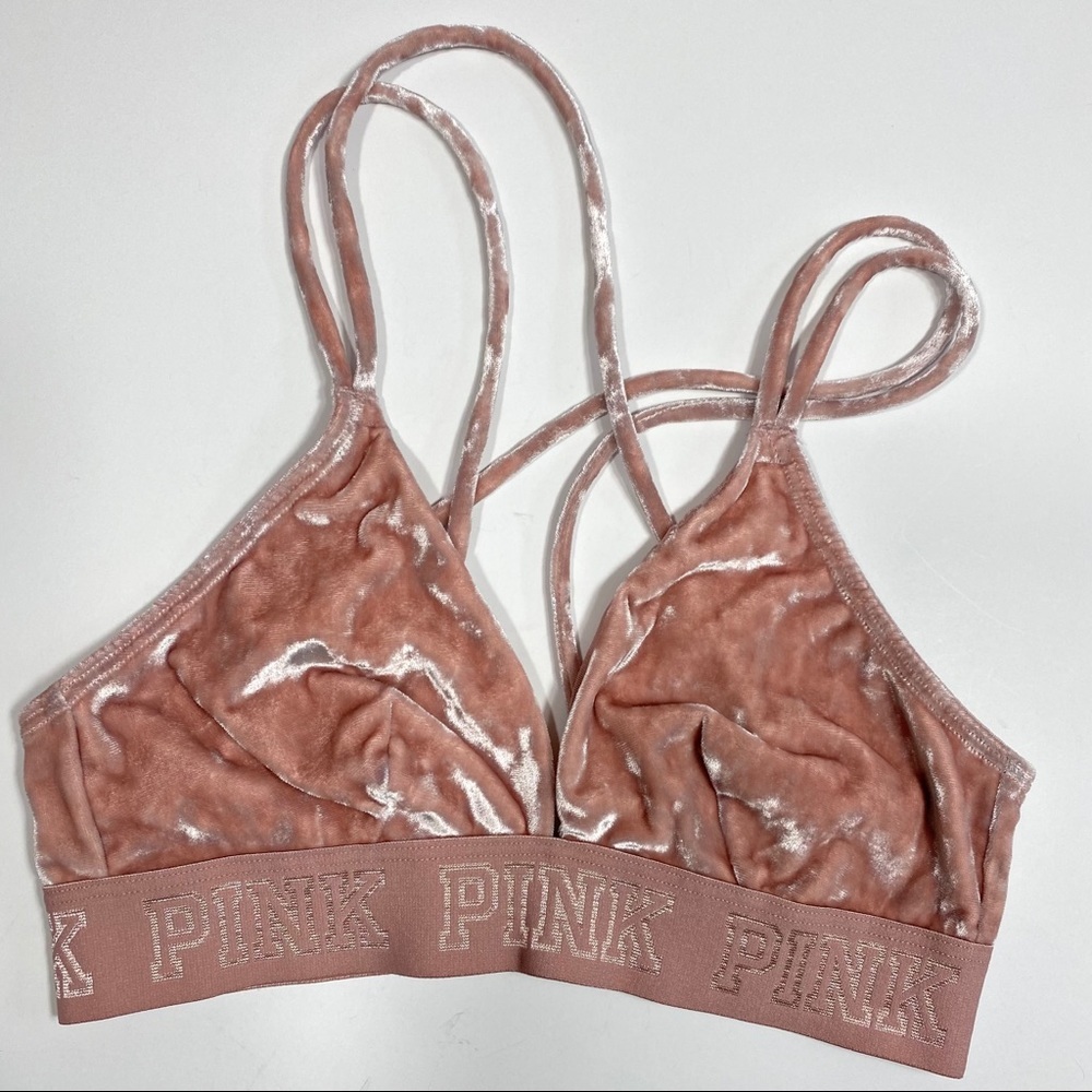 Victoria Secret PINK Velour Bralette size XS - Picture 7 of 7